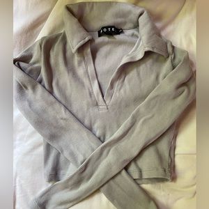 Motel Rocks Long Sleeve Crop Top Size Extra Small